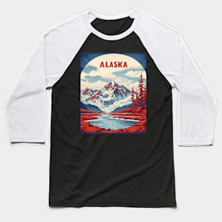 Alaska United States of America Tourism Vintage Poster Baseball T-Shirt